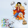 STICKERS ONE PIECE LUFFY BRISE TON MUR