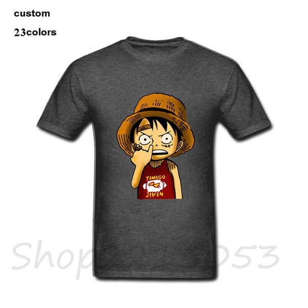 T-SHIRT ONE PIECE LUFFY SE CURE LE NEZ - one-piece-stores