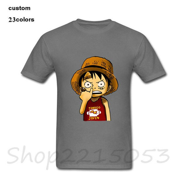 T-SHIRT ONE PIECE LUFFY SE CURE LE NEZ - one-piece-stores