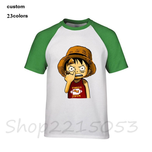 T-SHIRT ONE PIECE LUFFY SE CURE LE NEZ - one-piece-stores