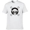 T-SHIRT ONE PIECE LOGO BLANC