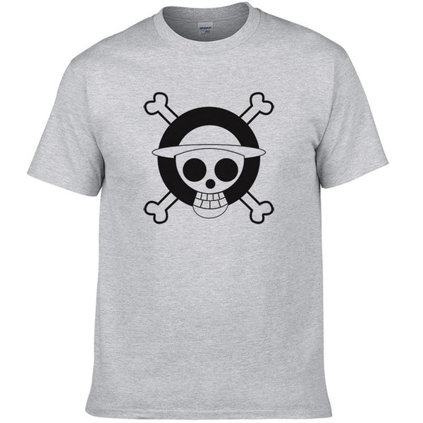 T-SHIRT ONE PIECE LOGO BLANC - one-piece-stores