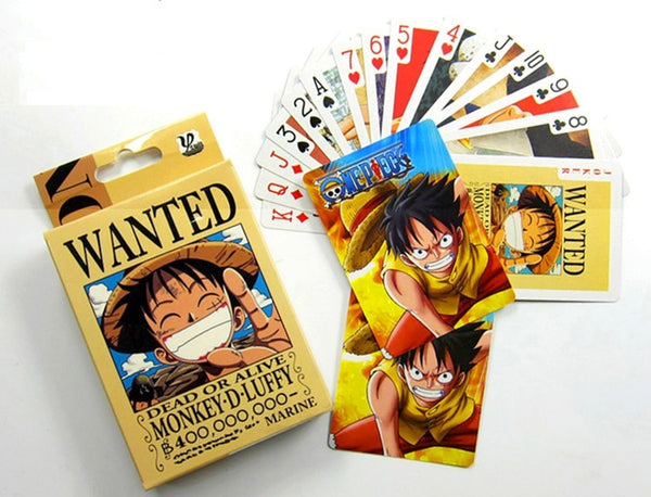 54 CARTES DE JEU ONE PIECE - one-piece-stores