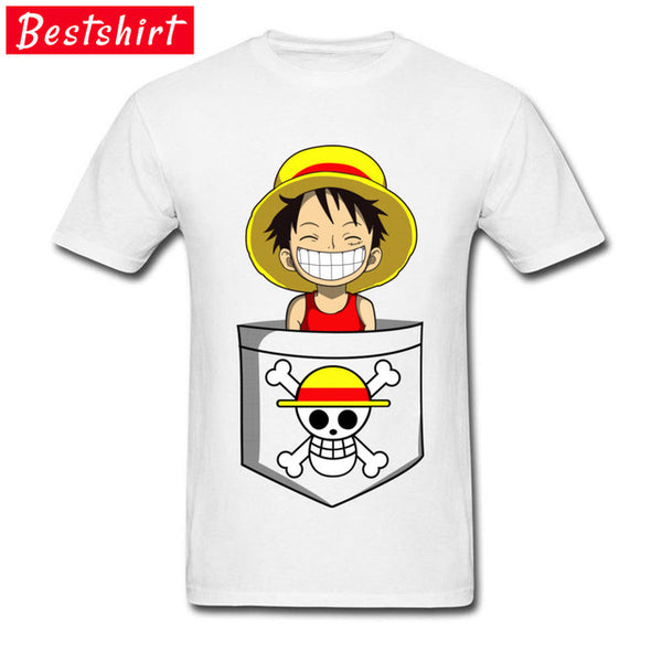 T-SHIRT ONE PIECE LUFFY EN POCHE - one-piece-stores