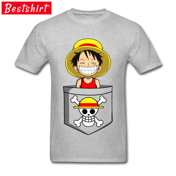 T-SHIRT ONE PIECE LUFFY EN POCHE - one-piece-stores