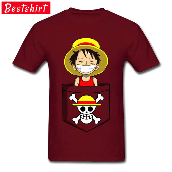 T-SHIRT ONE PIECE LUFFY EN POCHE - one-piece-stores