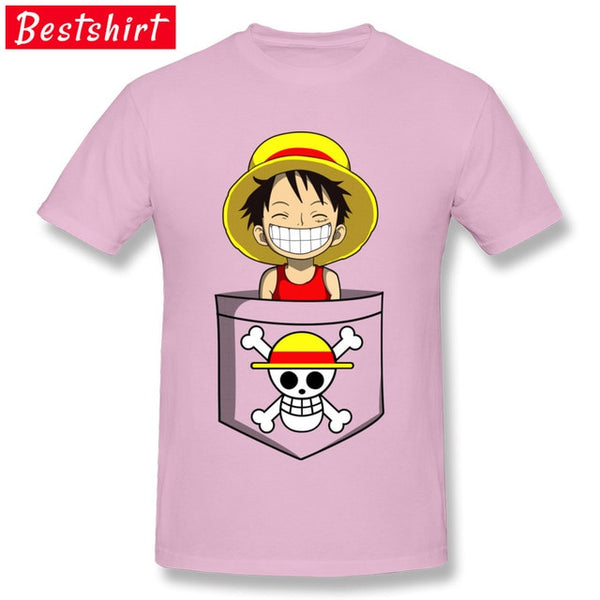 T-SHIRT ONE PIECE LUFFY EN POCHE - one-piece-stores