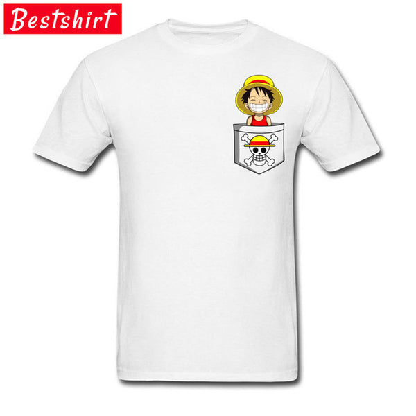 T-SHIRT ONE PIECE LUFFY EN POCHE - one-piece-stores