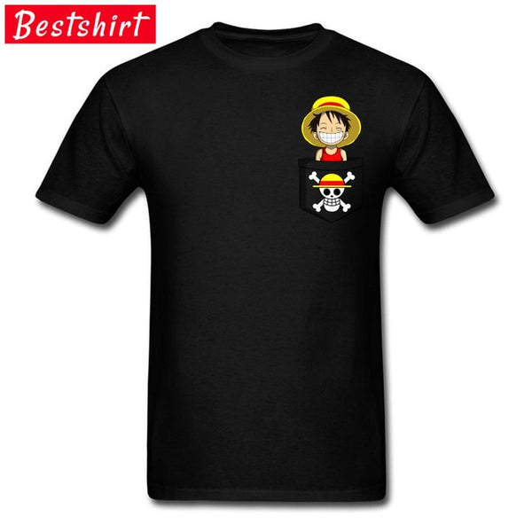 T-SHIRT ONE PIECE LUFFY EN POCHE - one-piece-stores