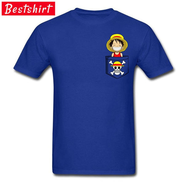 T-SHIRT ONE PIECE LUFFY EN POCHE - one-piece-stores