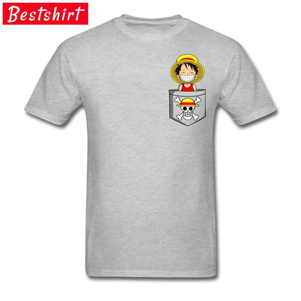 T-SHIRT ONE PIECE LUFFY EN POCHE - one-piece-stores