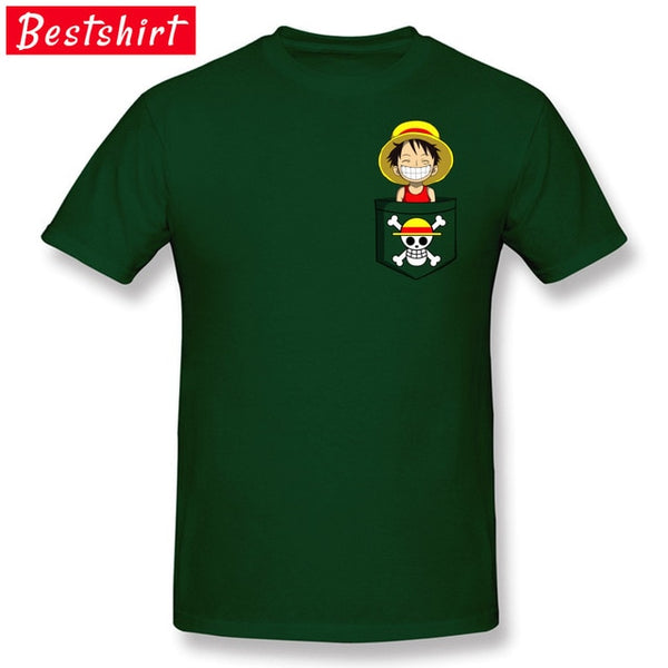 T-SHIRT ONE PIECE LUFFY EN POCHE - one-piece-stores