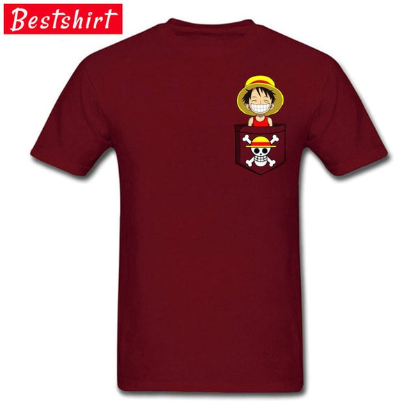 T-SHIRT ONE PIECE LUFFY EN POCHE - one-piece-stores