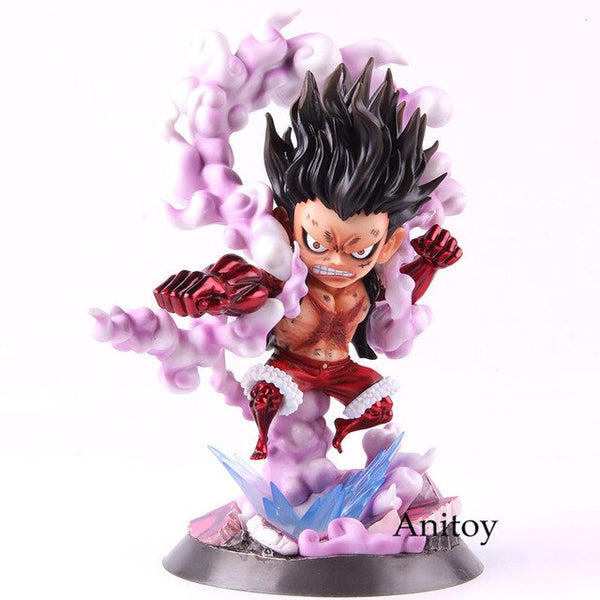 One Piece Luffy Gear Fourth Straw Hat Monkey d Luffy Anime Action Figure Collectible Model Toy - one-piece-stores