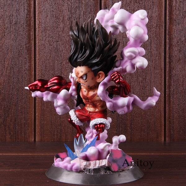 One Piece Luffy Gear Fourth Straw Hat Monkey d Luffy Anime Action Figure Collectible Model Toy - one-piece-stores