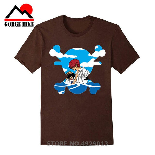 T-SHIRT ONE PIECE LUFFY ET SHANKS - one-piece-stores