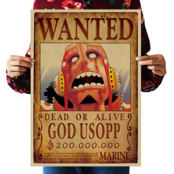 AFFICHE WANTED - one-piece-stores