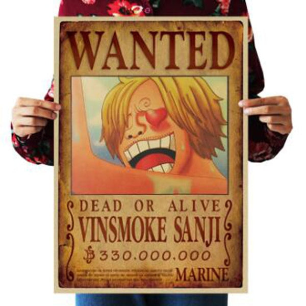 AFFICHE WANTED - one-piece-stores