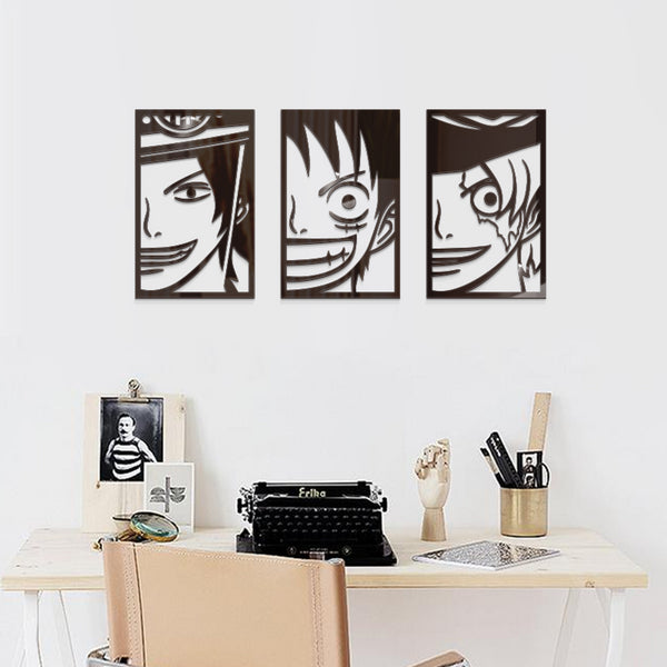 STICKER MURAL ONE PIECE LES TROIS FRÈRES - one-piece-stores