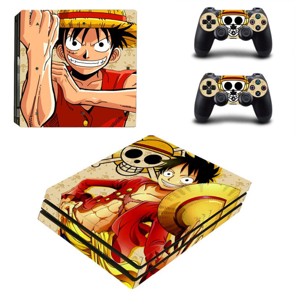 STICKERS PS4 ONE PIECE LUFFY CHAPEAU DE PAILLE - one-piece-stores